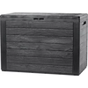 Image de KADAX Coffre de jardin "Grewena", coffre de rangement en plastique, coffre de jardin, Anthracite, 190L, 78 cm