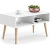 Image de Table basse robuste SANDI, Table de salon moderne avec espace de rangement, Idéale pour le salon et le lounge