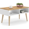 Image de Table basse robuste SANDI, Table de salon moderne avec espace de rangement, Idéale pour le salon et le lounge