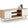 Image de Armoire Focus RTV 135 cm chêne doré Craft - blanc
