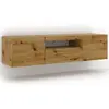 Image de Meuble TV bas Aura 150 cm, à suspendre ou à poser, polyvalent Meuble bas Meuble TV Meuble TV Meuble de rangement Meuble Hi-Fi Meuble suspendu Artisan