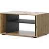 Image de Table basse Nera , aspect bois et noir, 88cm
