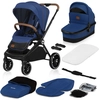 Image de Lionelo Mika 2in1 Combinaison poussette, siège auto, poussette. Auvent, bandoulière pour le transport, matelas, moustiquaire, couvre-jambes, matériau imperméable, roues en caoutchouc.