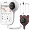 Image de LIONELO Babyphone Babyline Smart Camera Moniteur Wi-Fi, application mobile, détection de mouvements et de bruits, visibilité dans l'obscurité, communication bidirectionnelle Blanc