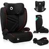 Image de Lionelo Hugo I-Size Siège auto de 4 à 12 ans, de 15 kg à 36 kg, i-Size ISOFIX ou ceintures de sécurité- Sporty Noir Rouge