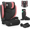 Image de Lionelo Hugo I-Size Siège auto de 4 à 12 ans, de 15 kg à 36 kg, i-Size ISOFIX ou ceintures de sécurité- Pink Baby