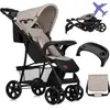 Image de Lionelo Emma Buggy petite poussette pliable avec position allongée Beige Latte