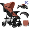 Image de Lionelo Emma Buggy petite poussette pliable avec position allongée Coral Pink