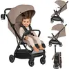 Image de Lionelo Buggy BESS Poussette de 6 mois à 22 kg, pliable, roues 360°, légère 7,5 kg - Beige