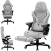 Image de HUZARO Force 4.6 Grey | Chaise de jeu PC Chaise de bureau ergonomique | Repose-pieds Fonction bascule Appuie-tête réglable Dossier | jusqu'à 130 kg