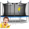 Image de Trampoline de jardin 13ft/404cm avec filet intérieur et échelle Neo-Sport