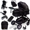 Image de GaGaDumi Florida poussette 3 en 1 set complet avec siège auto - Baby Stroller - poussette combinée 3 en 1 set complet pneus pleins - sac à langer