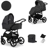 Image de Kunert 2in1 MATA en anthracite/graphite - poussette bébé polyvalente pour le confort et la sécurité