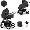 Image de Kunert MATA 2in1 poussette en anthracite avec cadre en graphite - Sûre et confortable