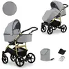 Image de Kunert MATA 2in1 Poussette en gris - Poussette sûre et confortable pour bébé