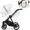 Image de Kunert Ivento 2in1 Poussette avec cadre noir et style blanc