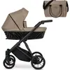 Image de Kunert Ivento 2in1 Poussette avec cadre noir et design Caramel Macchiato