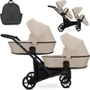 Image de Kunert BRAV DUO 2in1 Poussette double - Flexible et compacte pour deux enfants