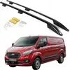 Image de Barres de toit FORD TRANSIT CUSTOM LONG de 2012 à 2023 COULEUR NOIR