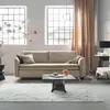 Image de MIUFORM Charming Charlie Slim - Canapé avec fonction lit et coffre de lit - 225x90cm - Beige Canapé-lit 3 places