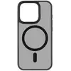 Image de Coque MagSafe pour iPhone 16 Pro Max Hybrid Frost MAG Cover Bord Surélevés Noir transparent - Neuf