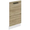 Image de Belini panneau frontal pour lave-vaisselle PZ. Façade pour lave-vaisselle largeur 45 cm. Façade pour lave-vaisselle avec poignée, Chêne Sonoma