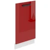 Image de Belini panneau frontal pour lave-vaisselle PZ. Façade pour lave-vaisselle 45 cm de large. Façade pour lave-vaisselle avec poignée, rouge brillant