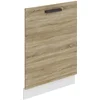 Image de Belini panneau frontal pour lave-vaisselle PZ. Façade pour lave-vaisselle largeur 60 cm. Façade pour lave-vaisselle avec poignée, Chêne Sonoma
