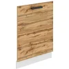 Image de Belini panneau frontal pour lave-vaisselle PZ. Façade pour lave-vaisselle largeur 60 cm. Façade pour lave-vaisselle avec poignée, chêne Wotan
