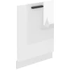 Image de Belini panneau frontal pour lave-vaisselle PZ. Façade pour lave-vaisselle largeur 60 cm. Façade pour lave-vaisselle avec poignée, blanc brillant