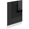 Image de Belini panneau frontal pour lave-vaisselle PZ. Façade pour lave-vaisselle largeur 60 cm. Façade pour lave-vaisselle avec poignée, noir brillant