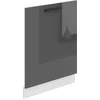 Image de Belini panneau frontal pour lave-vaisselle PZ. Façade pour lave-vaisselle largeur 60 cm. Façade pour lave-vaisselle avec poignée, argent brillant