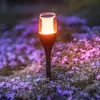 Image de LUMILED Torche solaire de jardin Lampe solaire 64,5 cm avec piquet de terre Lampe solaire LED flamme vacillante IP65 Lampe solaire de jardin Effets de flamme Torche Lampe de jardin Flamme solaire Lumière de flamme 1 pièce