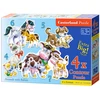 Image de Castorland Animaux avec bébés 4x Puzzle (4+5+6+7) B-04218-2