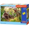 Image de Puzzle 180 pièces La Bataille des Dinosaures 18413