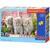 Image de Puzzle 260 pièces Trois Petits Chats Gris 27491