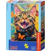 Image de Puzzle de 260 pièces. Chat joyeux