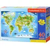 Image de Castorland Carte du Monde Puzzle 40 Teile maxi B-040117-1