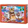 Image de Puzzle 500 pièces Chatons avec Fleurs Castorland 53513