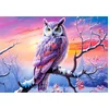 Image de Puzzle 500 pièces La soirée parfaite du hibou 054022 Castorland