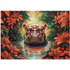 Image de Puzzle CASTORLAND sur le thème des hippopotames, 500 pièces