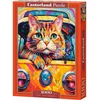 Image de Puzzle 1000 pièces Chat Bus Voyage Castorland 105229