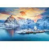 Image de Castorland - Puzzle Lever de soleil sur Sakrisøy, Lofoten, Norvège - 1000 dielov