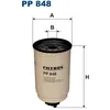 Image de Filtre À Carburant Pp848 Filtron