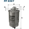 Image de FILTRON FILTRE DE CARBURANT Filtre de ligne PP 839/7