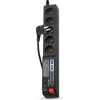 Image de ACAR 504WF Noir 5 prise(s) AC 230 V 3 m