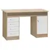 Image de Finlandek Bureau Tyo Contemporain Decor Chene Et Blanc - L 126 Cm