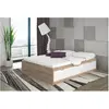 Image de FINLANDEK Lit scandinave VANKKA pour adulte en chêne blanc mat - L 140 x L 190 cm