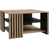 Image de Table basse « Cardigan » en chêne Artisan / noir - 80 x 45 x 80 cm (L x H x P)