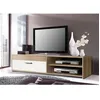 Image de PILVI Armoire TV 120 cm chêne / blanc